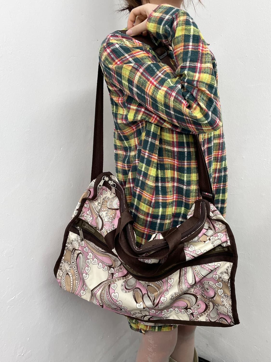 레스포삭 딸기초코 페이즐리 2way 보스턴백 상품이미지3