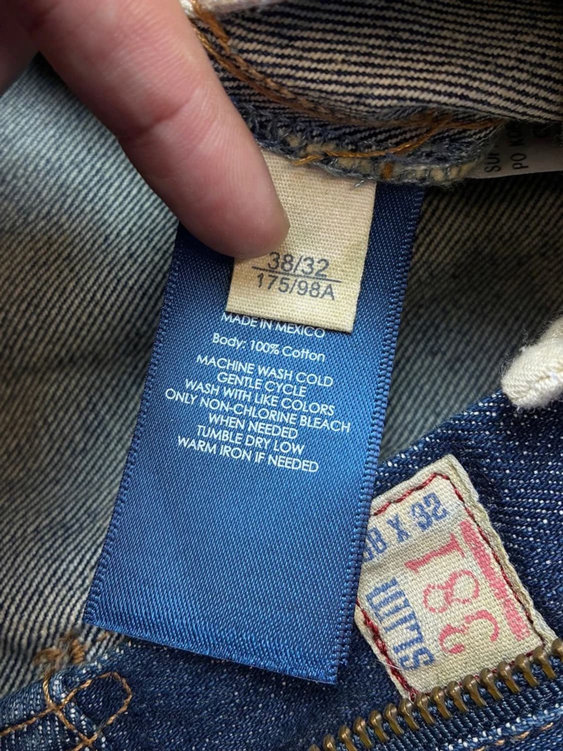 폴로 랄프로렌 가죽 패치드 페이딩 데님 팬츠 PN5404 상품이미지10