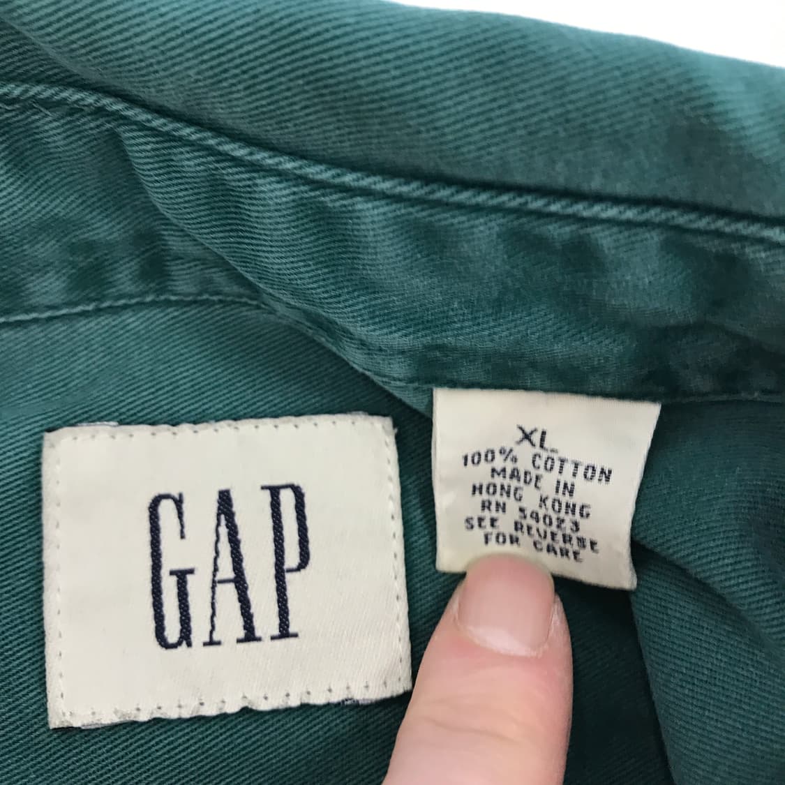 90s 올드갭 옥스포드 코튼셔츠 [XL] 상품이미지5