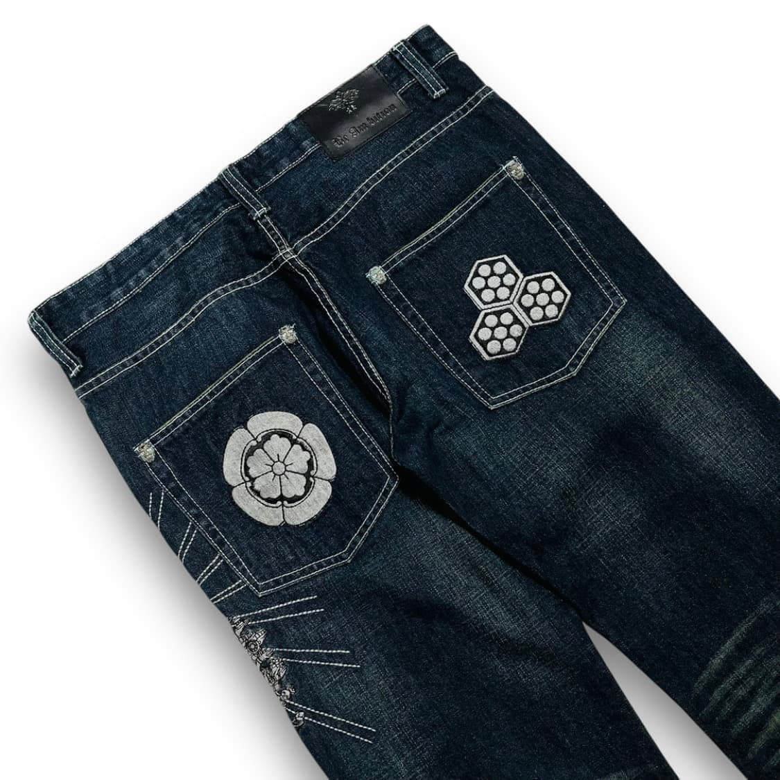 어비스 천수관음 자수 오리엔탈 데드스탁 데님 팬츠 상품이미지4