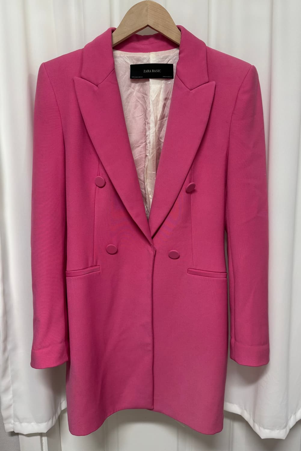 zara 자라 베이직 핑크 더블버튼 자켓 상품이미지2