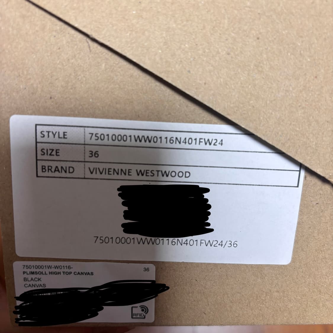 비비안웨스트우드 여성 하이탑 캔버스 스니커즈 36 230 상품이미지6