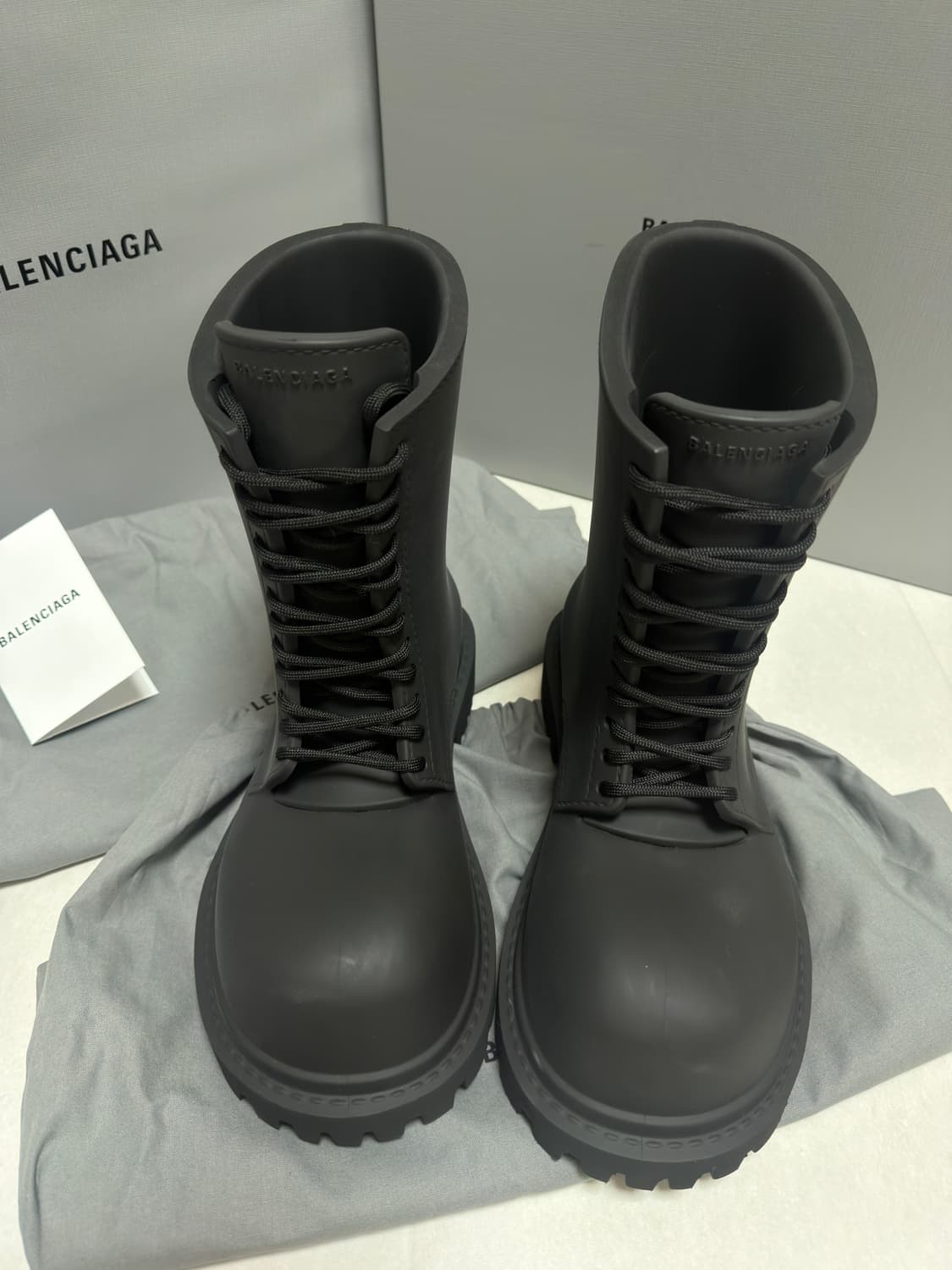 [새상품, 42] 발렌시아가 스테로이드 XL 아미 풀 에바 부츠 블랙 상품이미지3