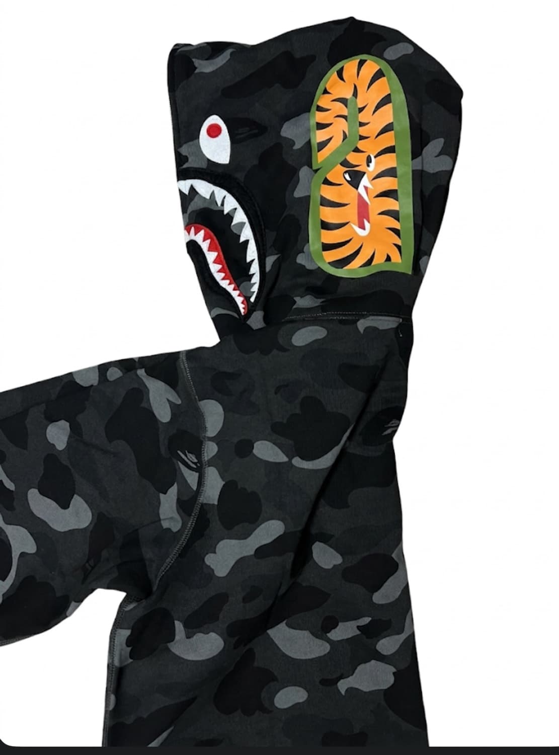 베이프 흑계 후드집업 / L 상품이미지3