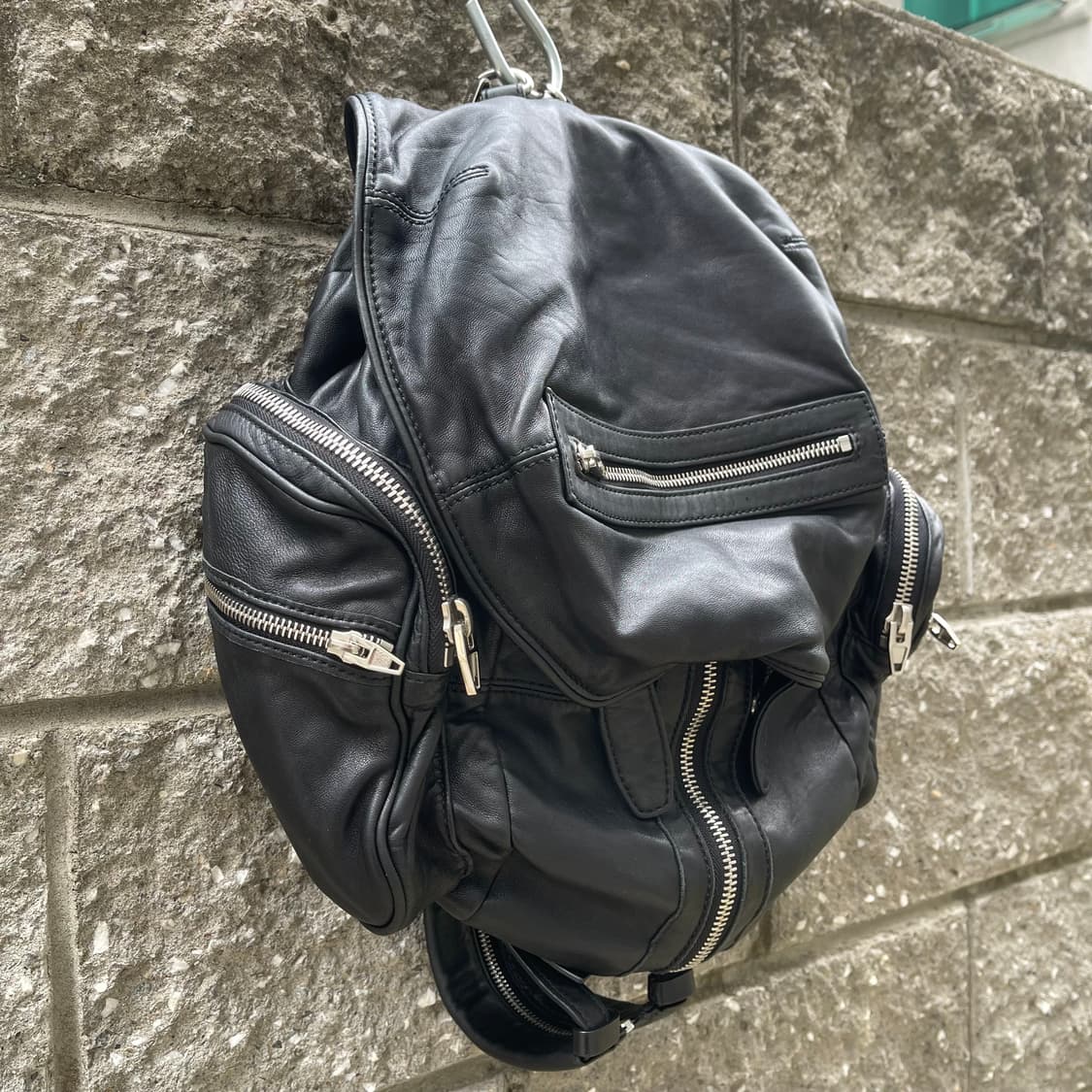 [OS] Alexander Wang 빅 블랙 레더 백팩 상품이미지2