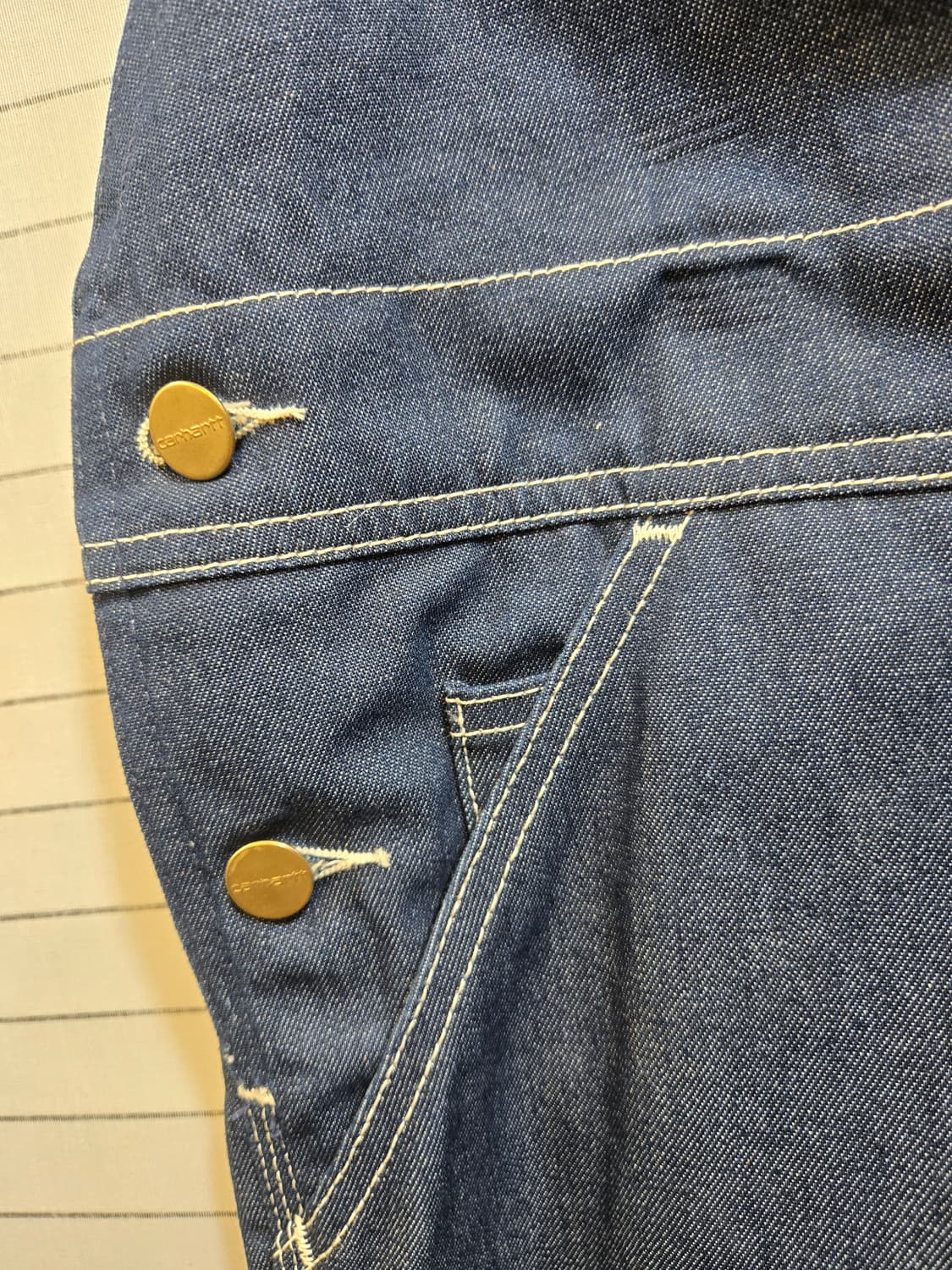 칼하트 데님 오버롤 스스끼 상품이미지4