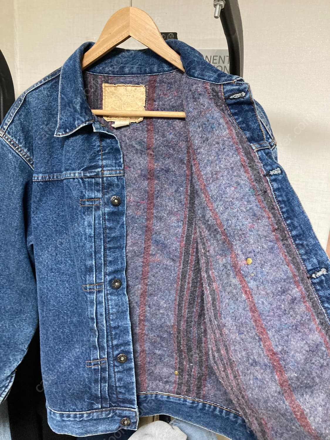 빈티지 슈가케인 청자켓 상품이미지5