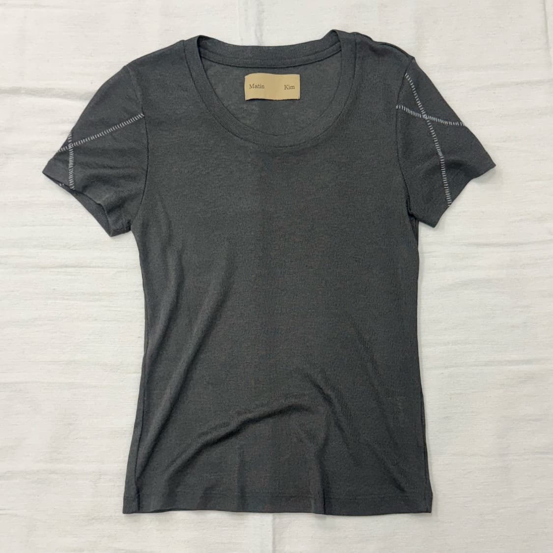 마땡킴 카키 티셔츠 상품이미지1