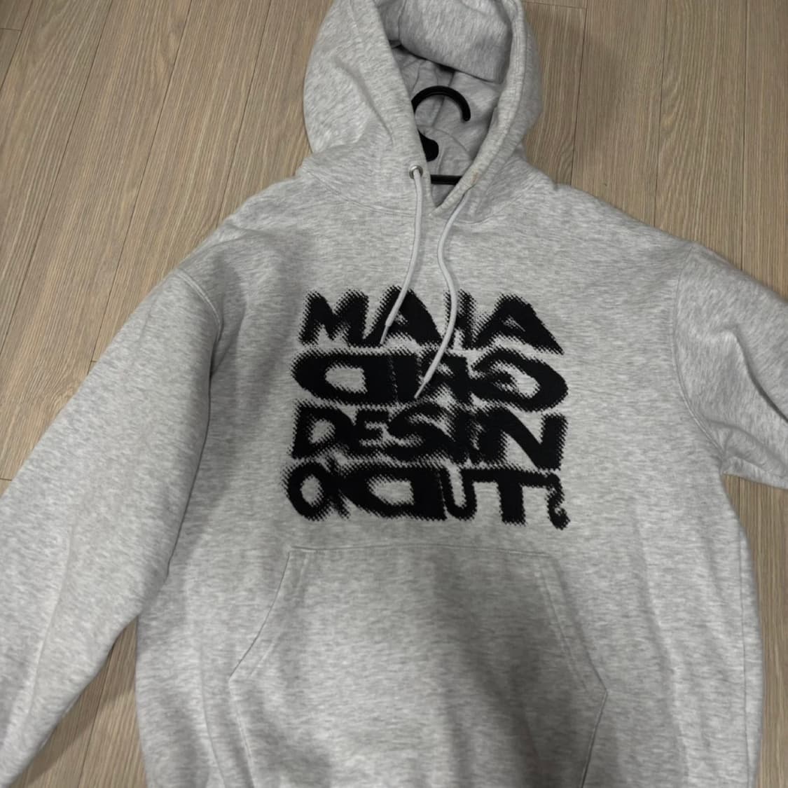 마하그리드 HALFTONE HOODIE LIGHT GREY 상품이미지3