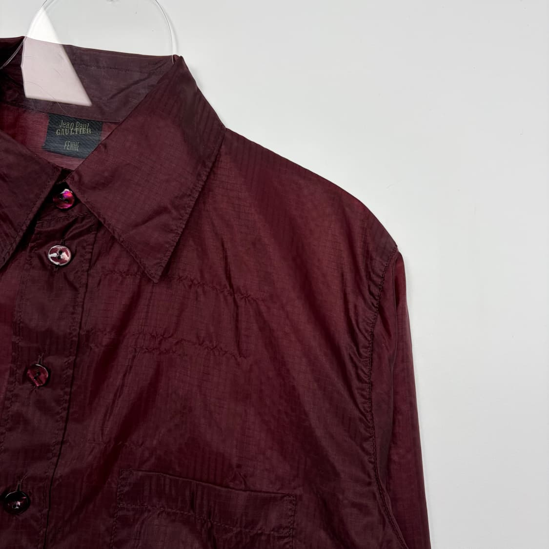 장폴고티에 립스탑 크롭 셔츠 상품이미지3