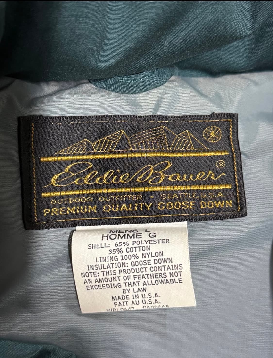 80s 에디바우어 구스다운 베스트 상품이미지2