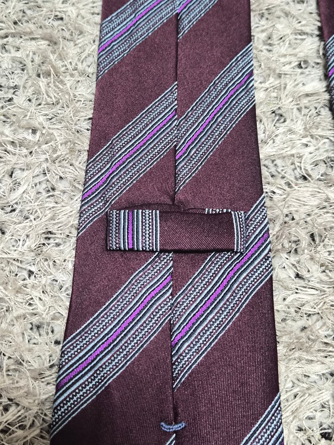 에르메네질도제냐Zegna 사선 패턴 넥타이 Free - N35 상품이미지4