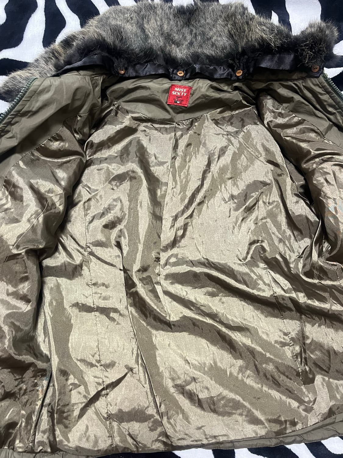 vintage real fur padding 상품이미지4