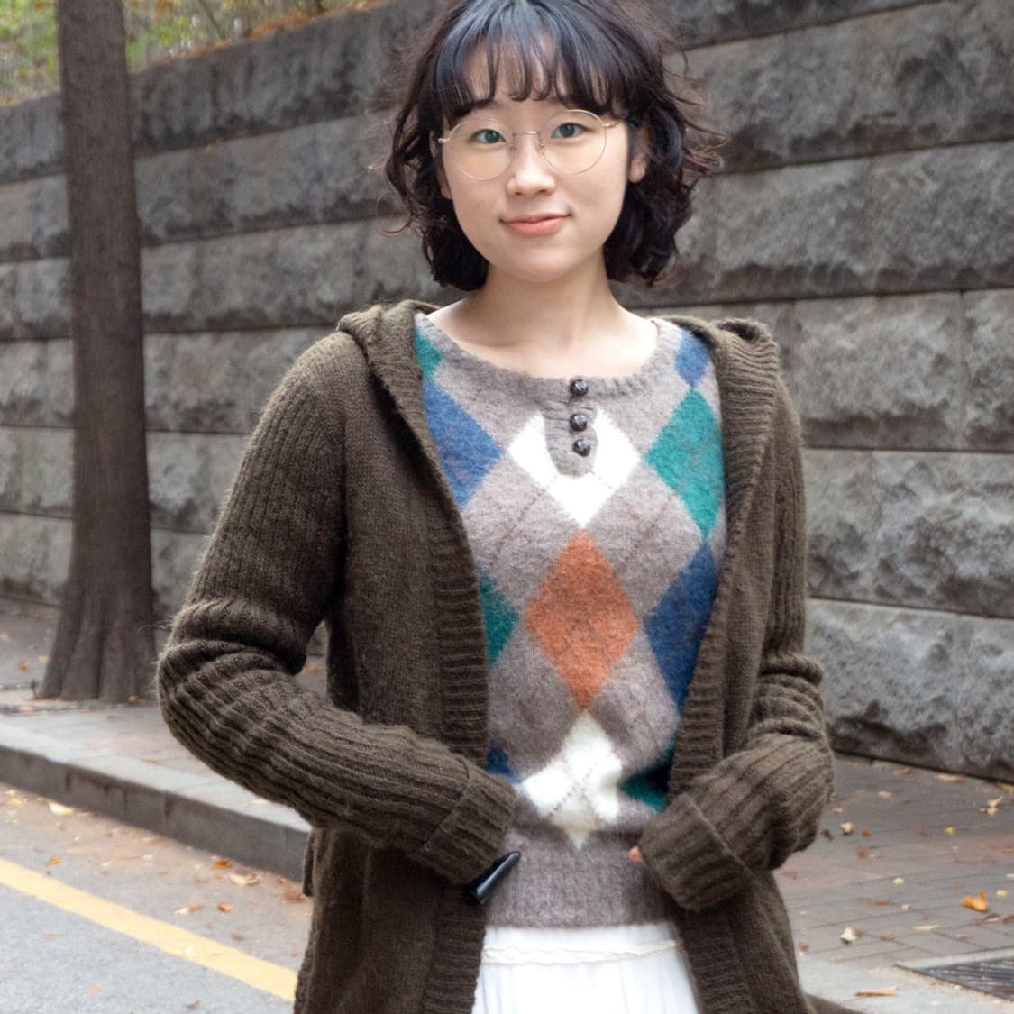 모헤어 코코아 롱후드 가디건 상품이미지10