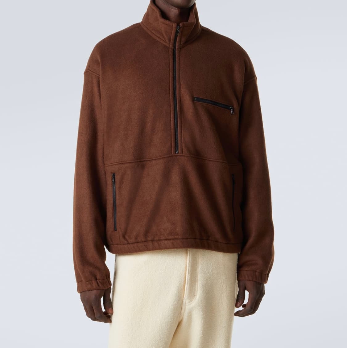 오라리 실크 후리스 브라운 상품이미지2