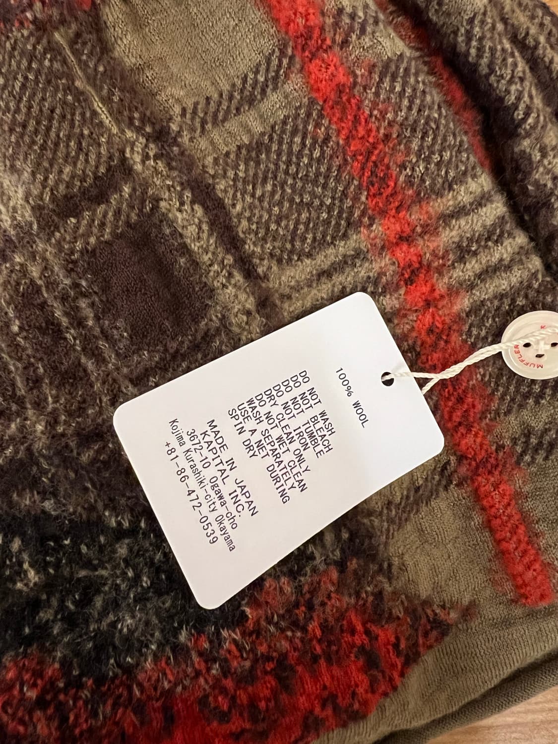 캐피탈 체크 페더 머플러 상품이미지5