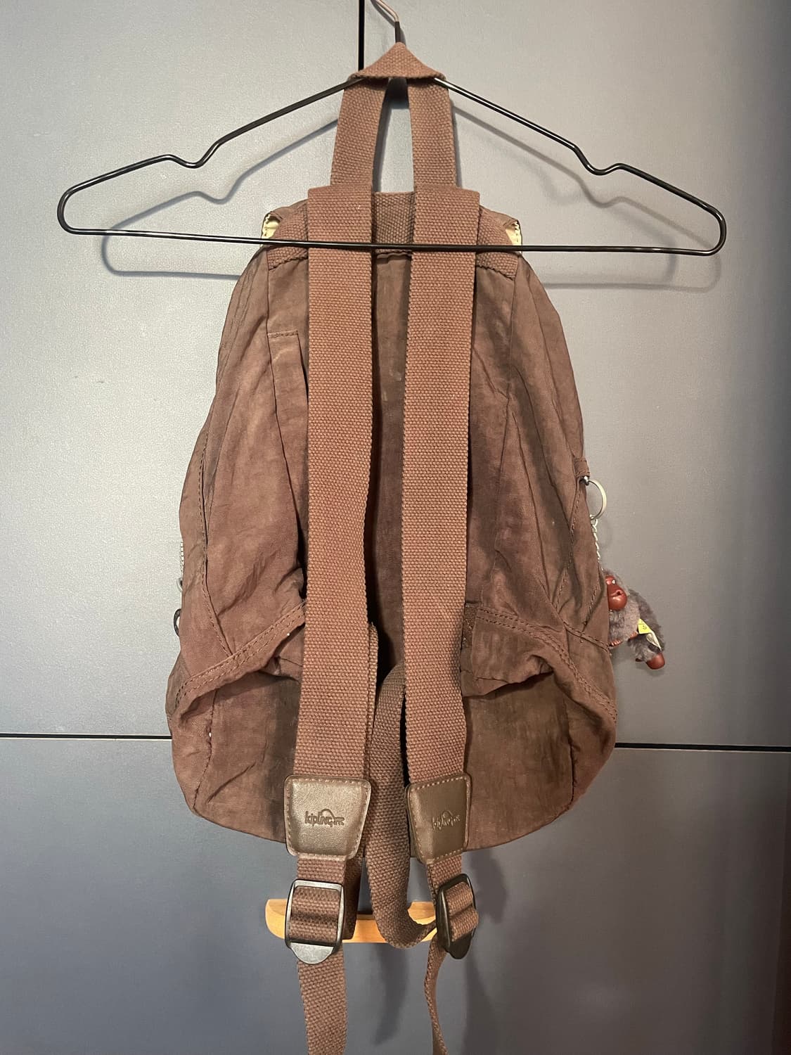 초코 브라운 모리걸 복조리 키플링 백팩 상품이미지5