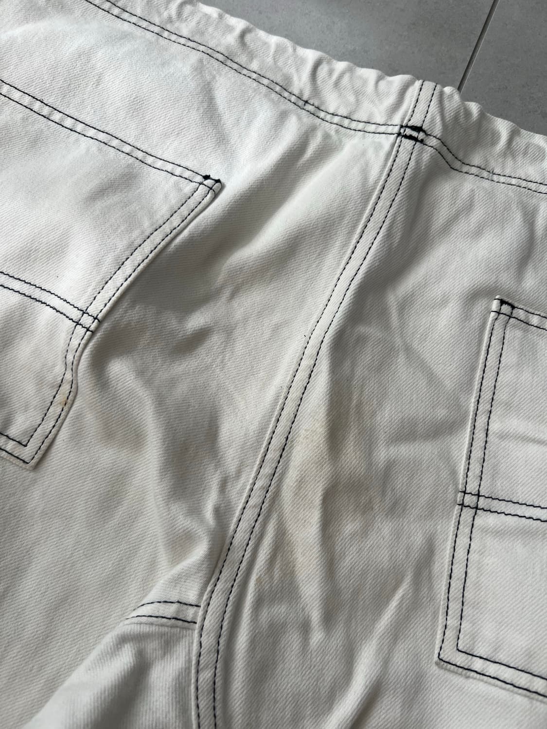 알렉산더왕 더블니 조거 팬츠 화이트 데님 M 상품이미지8