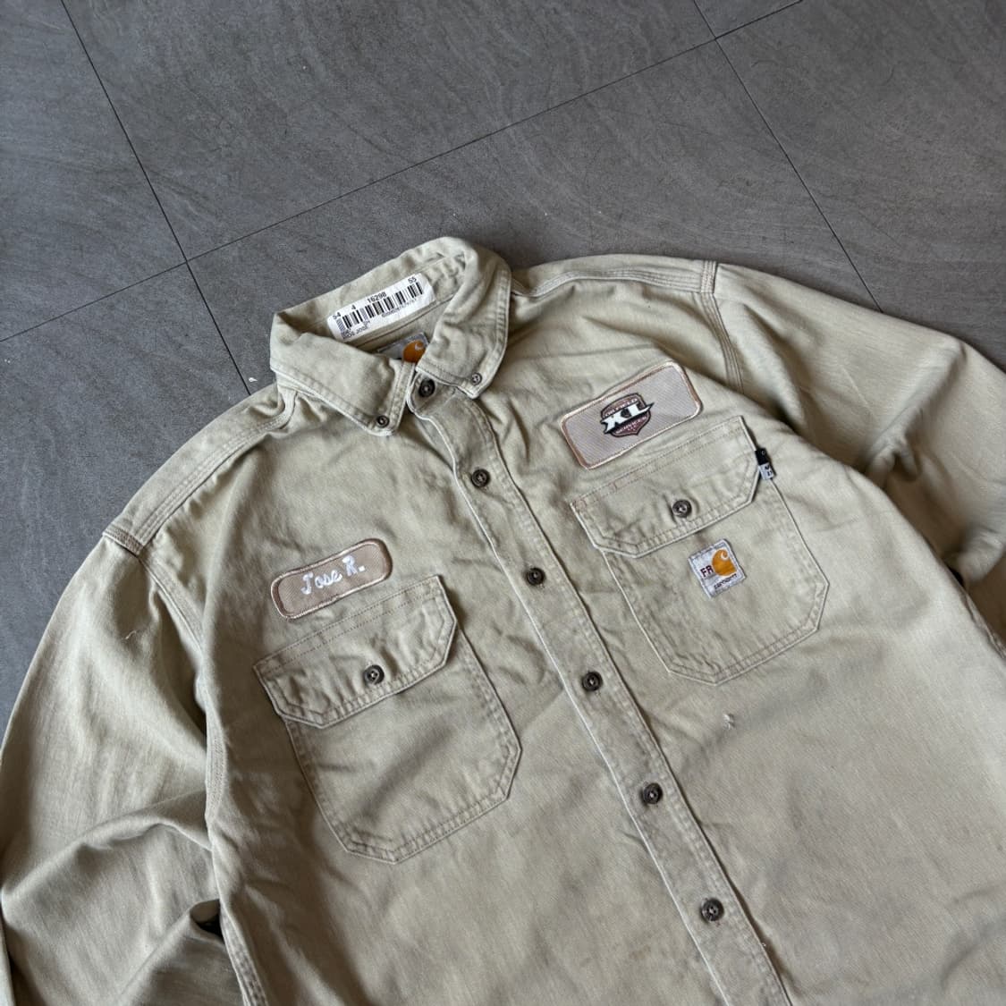 칼하트 오리지널 베이지 긴팔 셔츠 상품이미지2