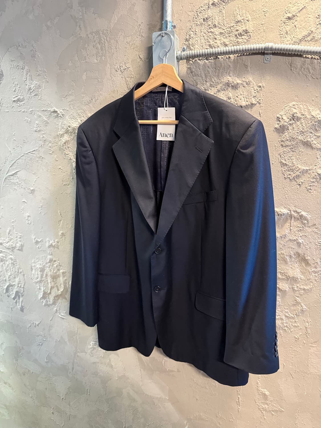 지방시 GIVENCHY MEN 울 싱글 블레이저 블랙 44R 상품이미지1