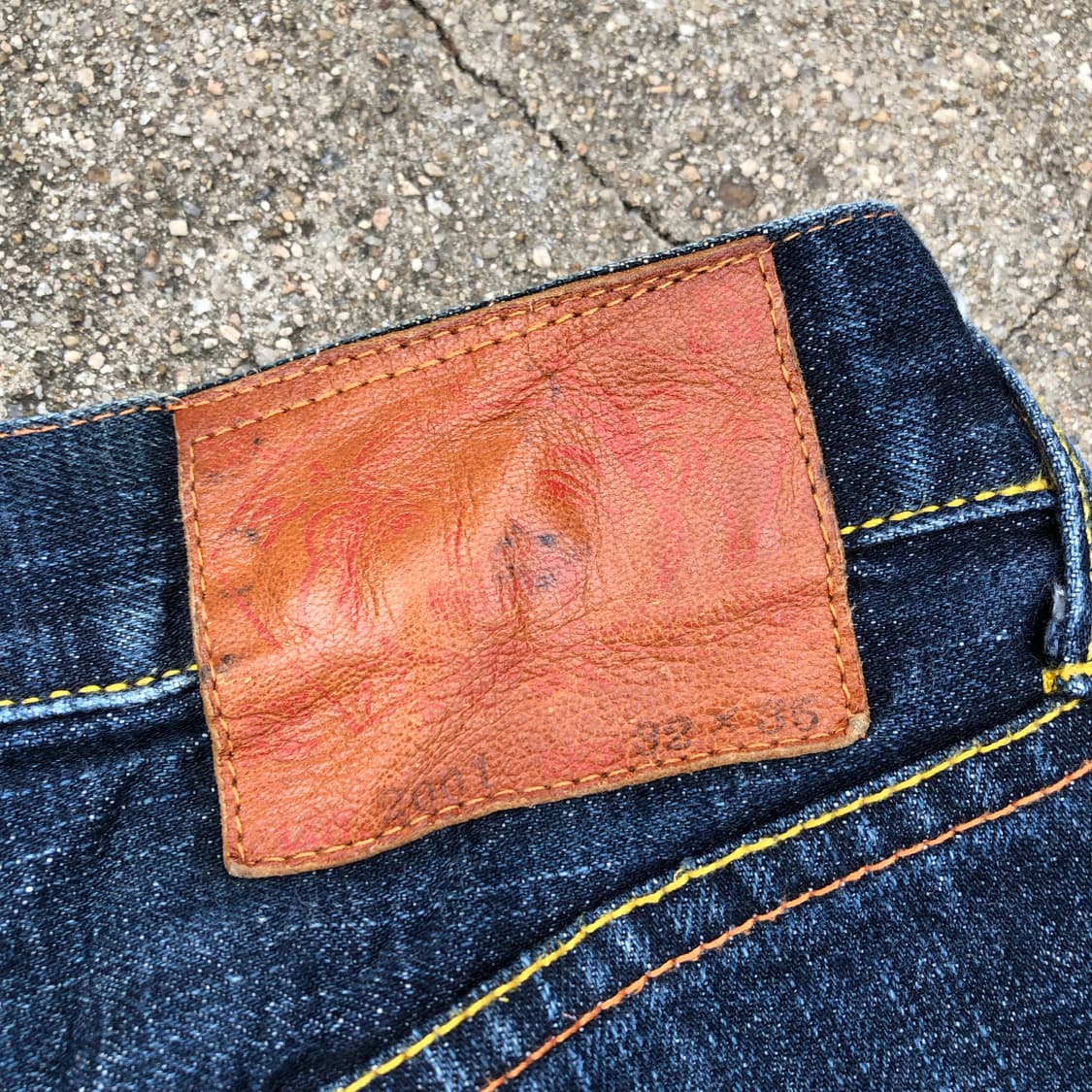 [33] 에비수 멀티포켓 셀비지 데님 팬츠 상품이미지9