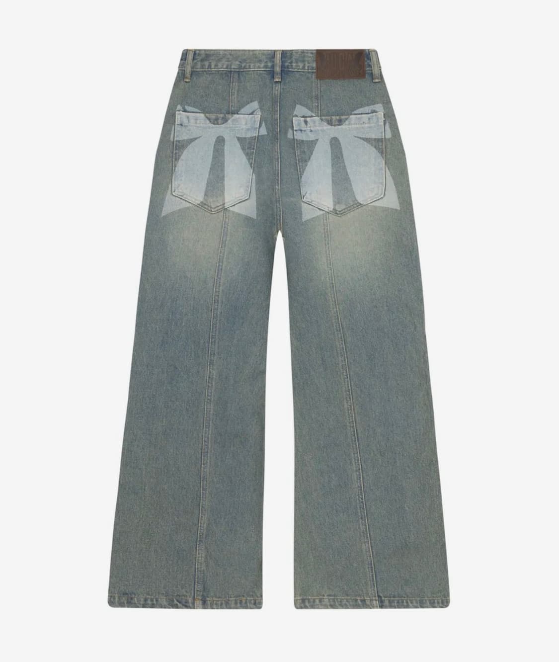 이우가마카라스 리본 데님 상품이미지4