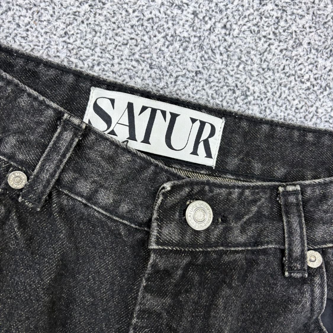 L SATUR 세터 워싱 데님 흑청 팬츠 0521J 상품이미지2
