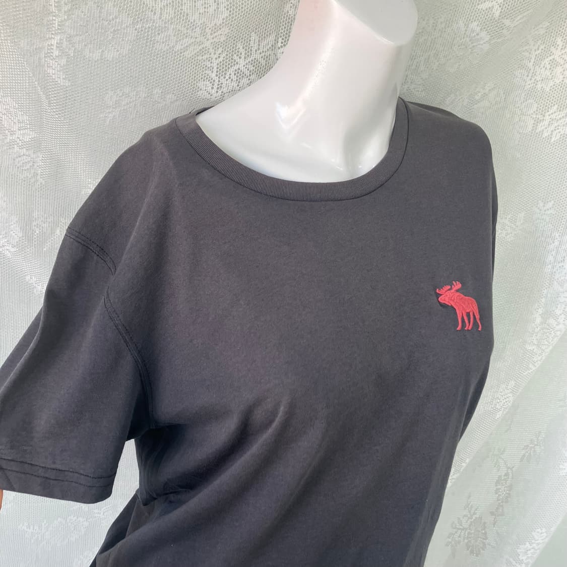 Abercrombie unisex charcoal half t-shirt 상품이미지5