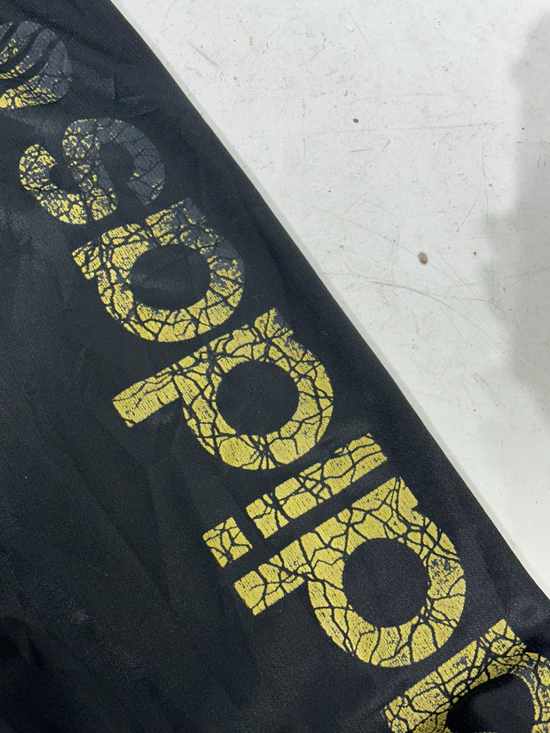 아디다스 블랙 골드 스펠아웃 삼선 와이드 팬츠 L 상품이미지6