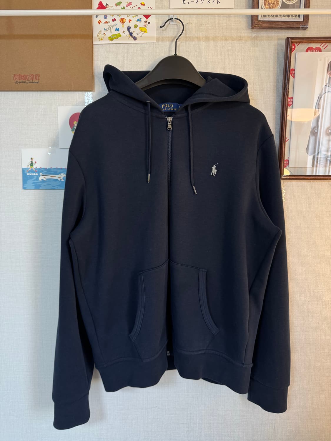 [L]폴로 랄프로렌 네이비 후드집업 상품이미지1