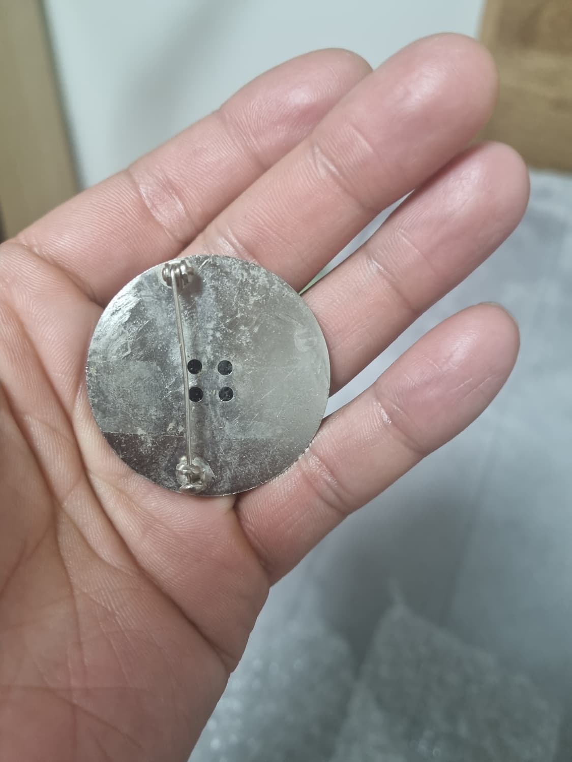 레어 이세이 미야케 단추 뱃지 상품이미지3