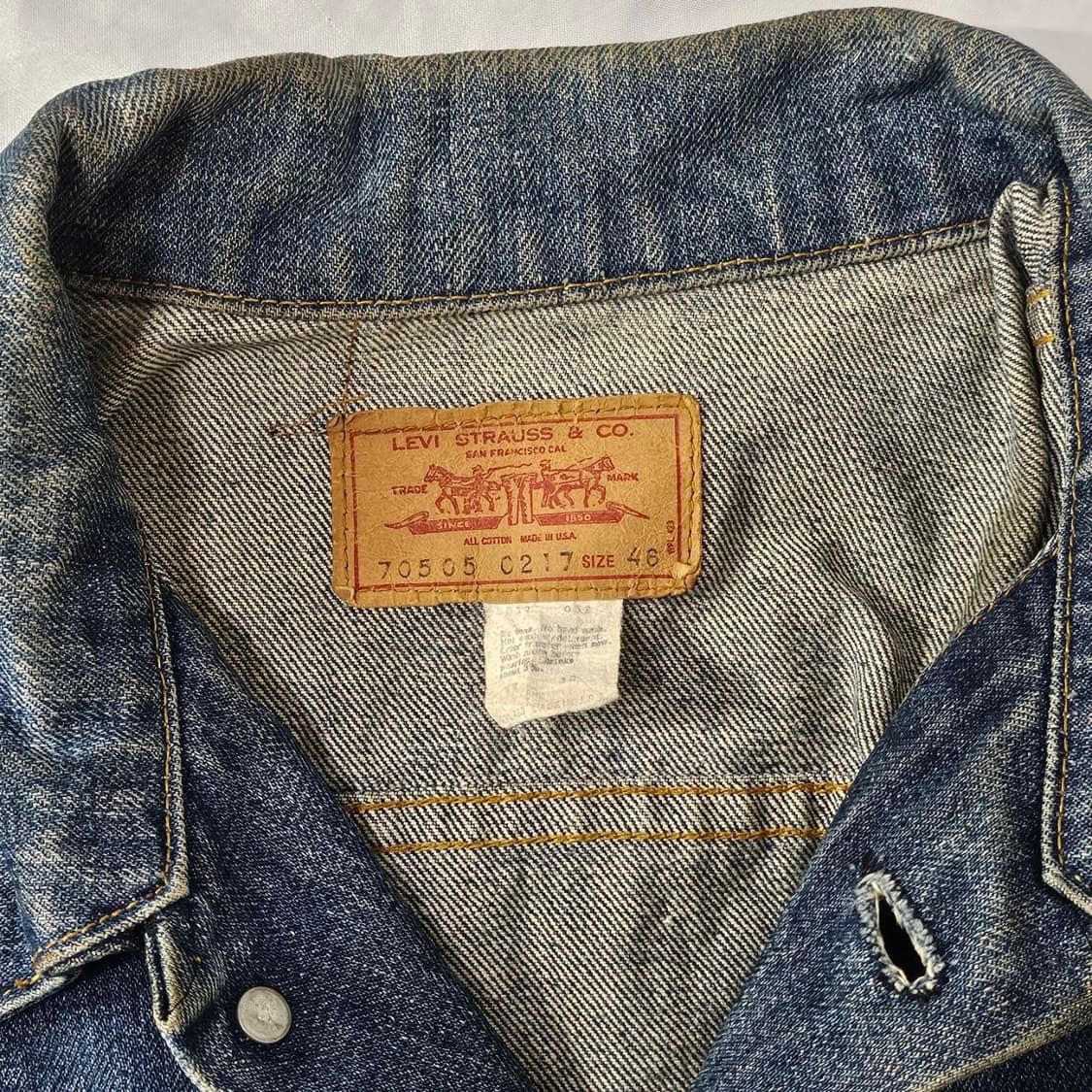 70’s Levi’s 리바이스 트러커 자켓 L028 상품이미지5