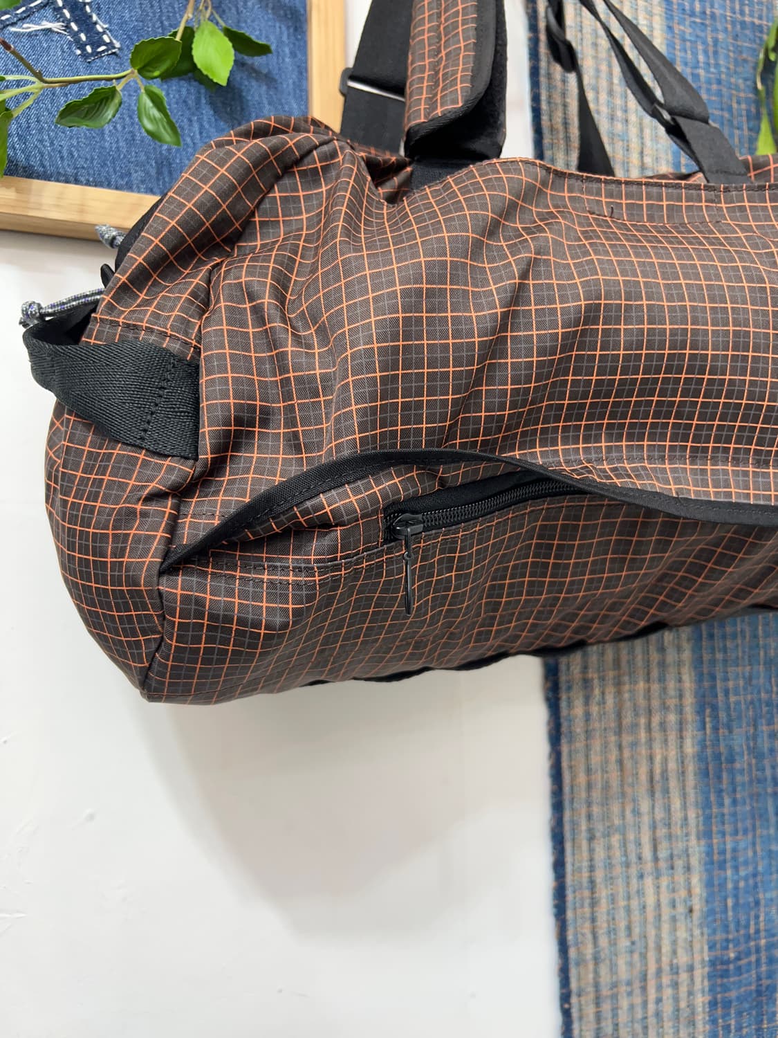 AiGLE  Grid Check Nylon Duffle Bag 상품이미지7