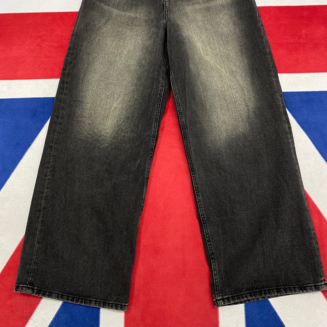 비바스튜디오 와이드 흑청 데님팬츠 M  상품이미지3