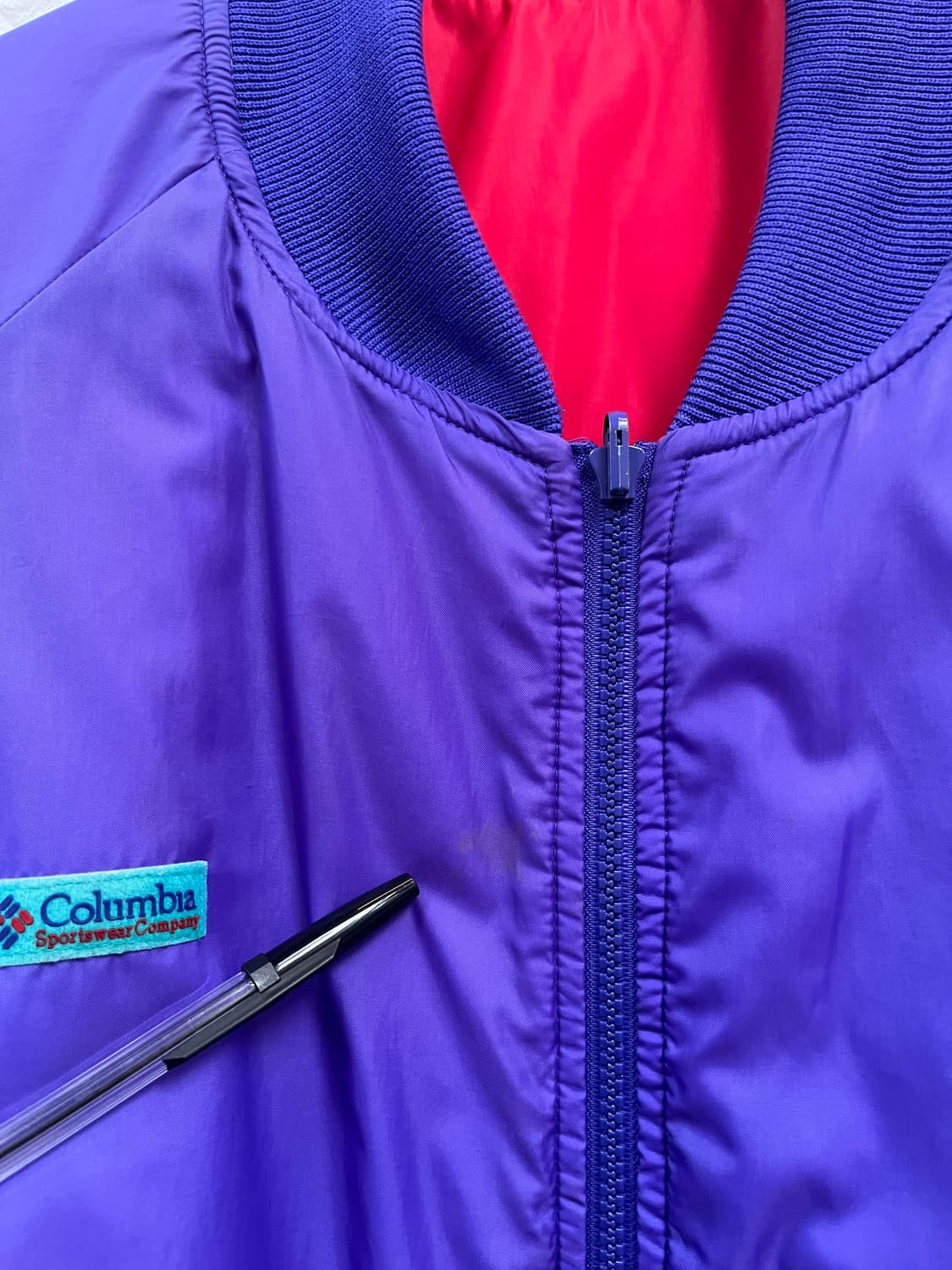 Columbia 90s 리버서블 패딩 봄버 재킷 XL 상품이미지9