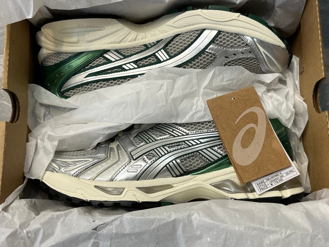 새상품 265 아식스 젤 카야노 14 드라이드 리프 그린 퓨어 상품이미지1