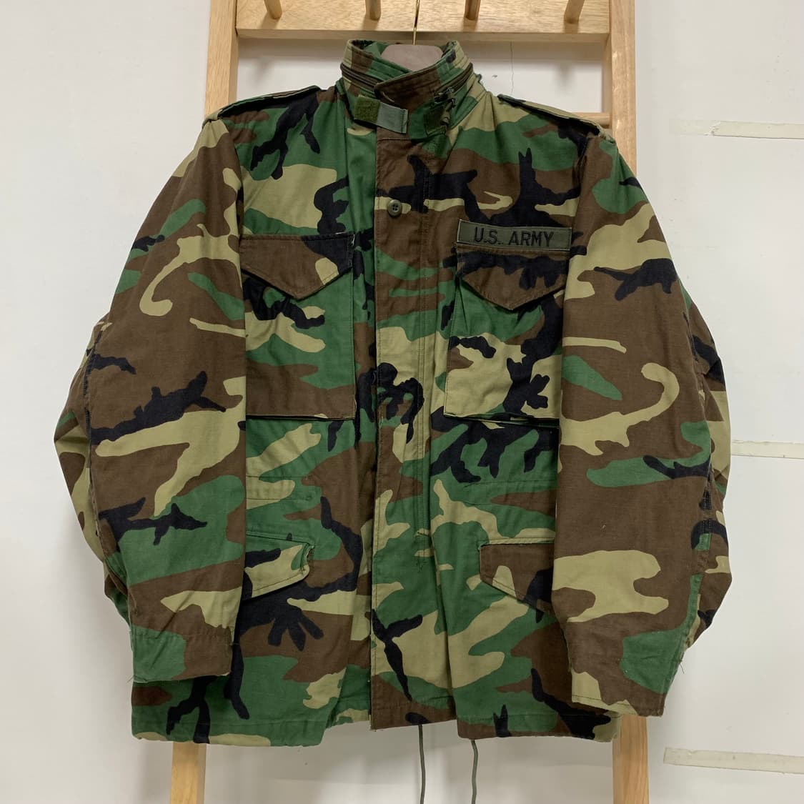 90‘s US Army 미군 오리지널 우드랜드 카모 M-65 필드자켓 상품이미지1