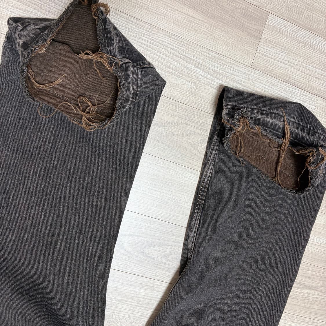 자라 플레어진 jeans relaxed flare fit 6688/323 상품이미지9