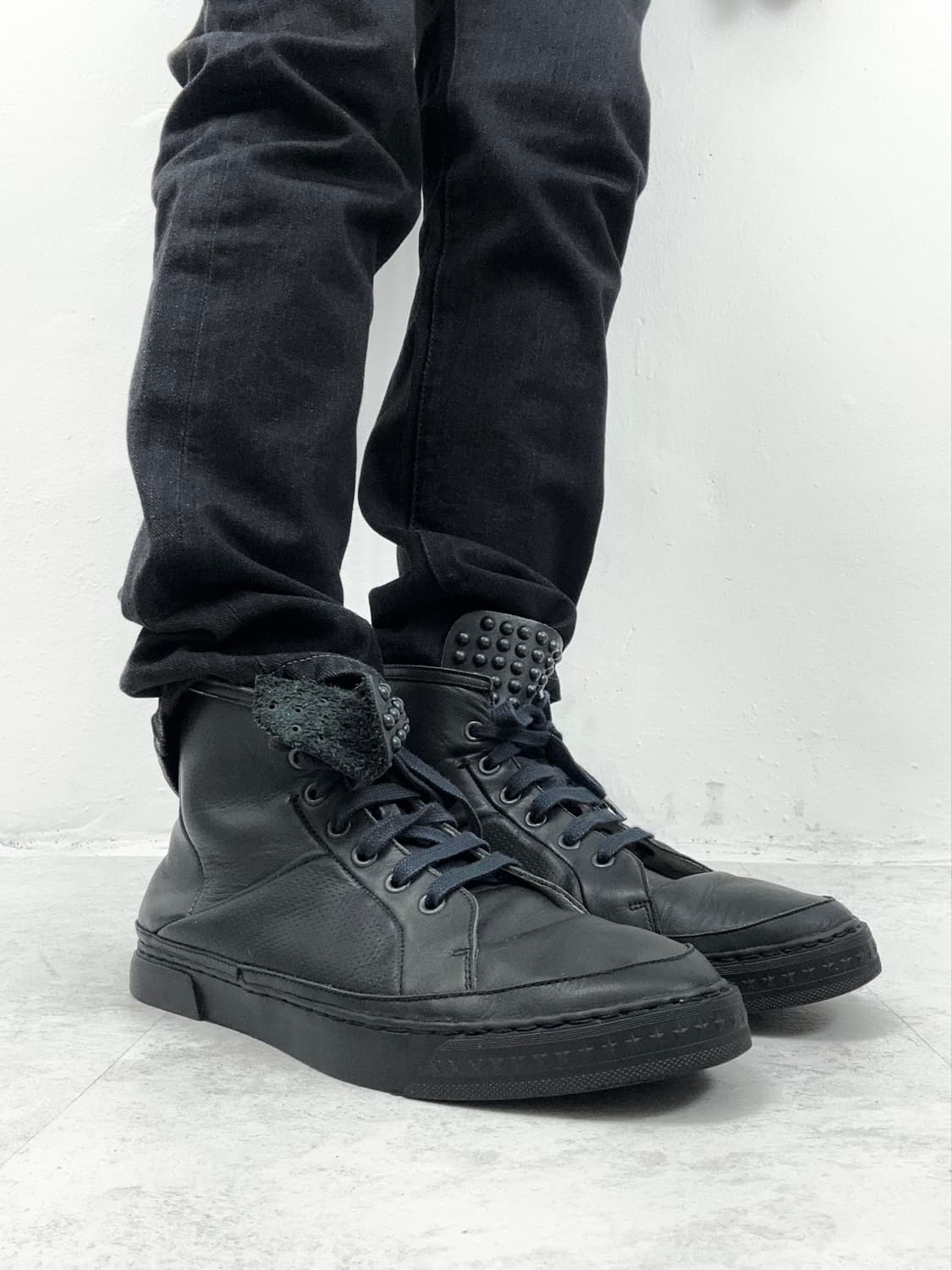 Alfredo Bannister Studded High-Top Leath 상품이미지2