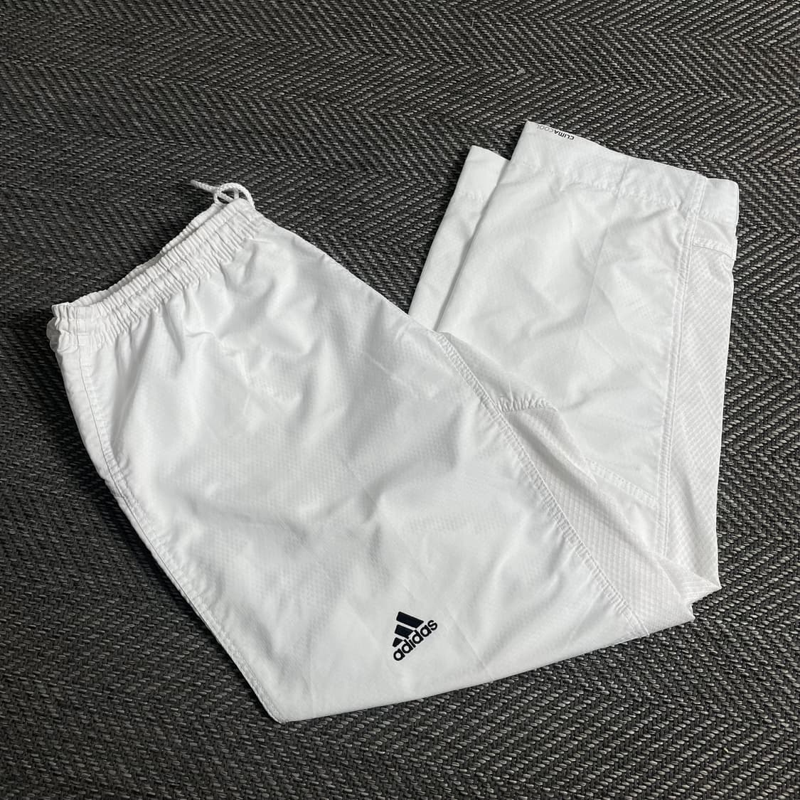 00s 아디다스 올드스쿨 화이트 우븐 트랙 팬츠y 3770 상품이미지1