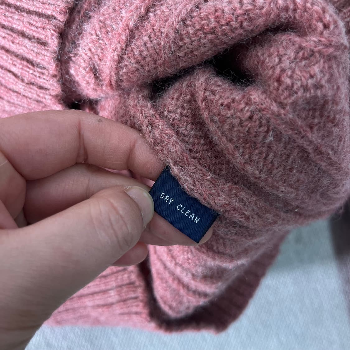 95 폴로랄프로렌 울 꽈배기 핑크 니트 상품이미지4