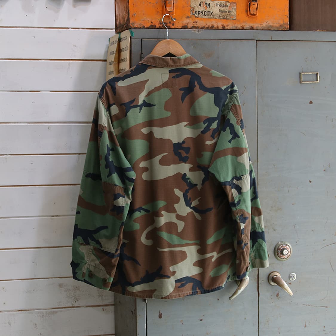 (착용컷) U.S.ARMY B.D.U. 립스탑 카모 퍼티그 자켓 M 상품이미지2