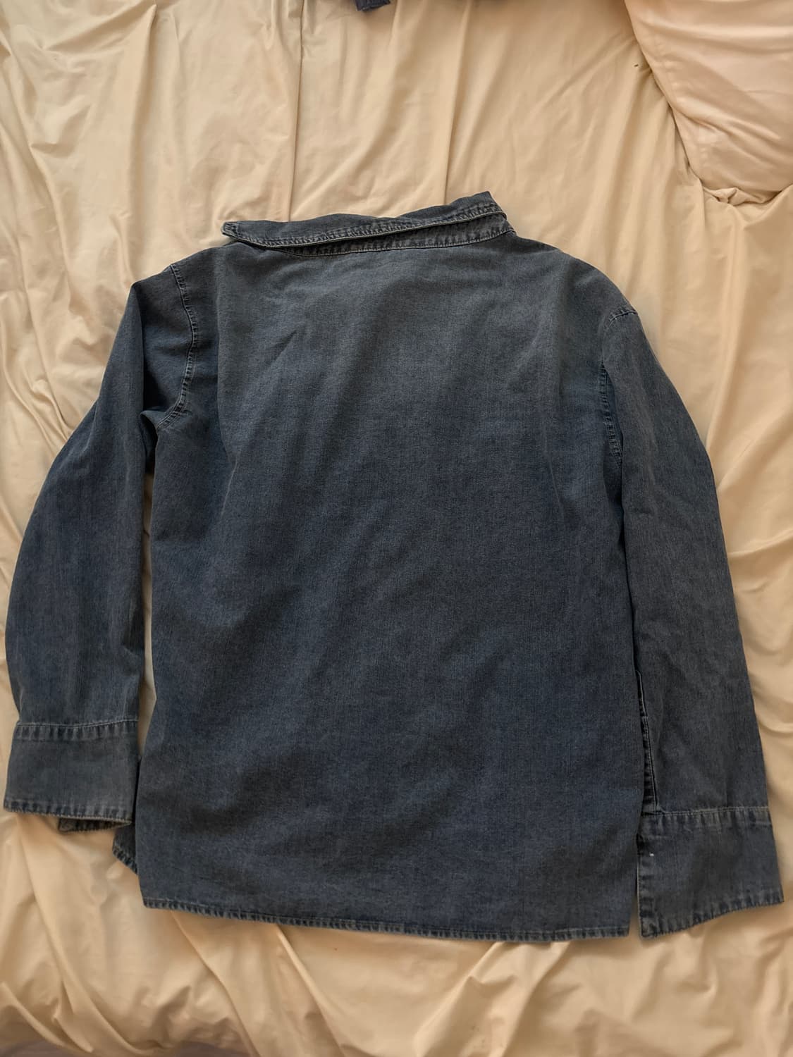 zara curved denim shirts 상품이미지4