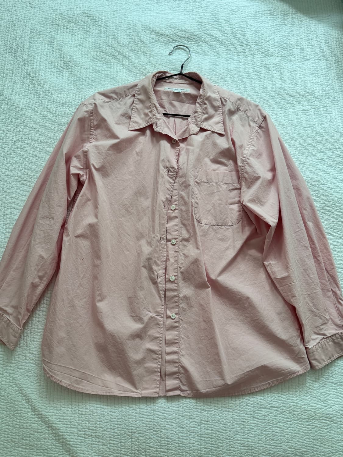 토마스모어 페이퍼셔츠 xs 스트로베리 크림 상품이미지1