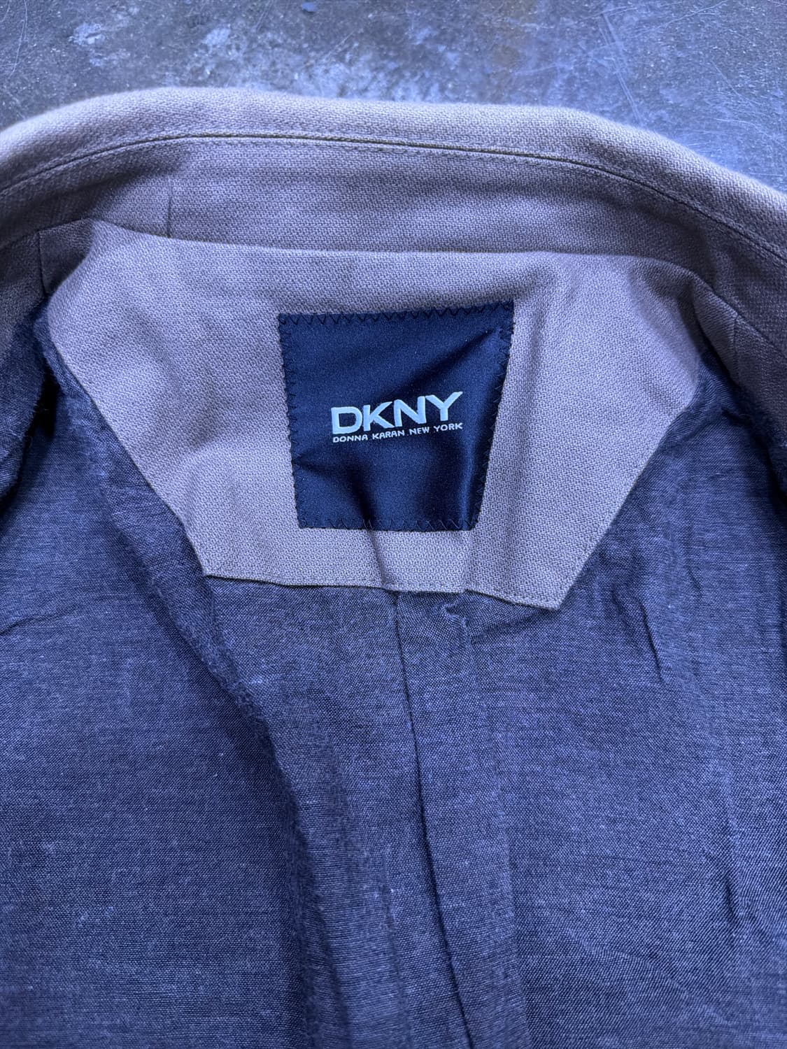 DKNY 코튼 캐쥬얼 싱글 블레이저 자켓 브라운 S 상품이미지7