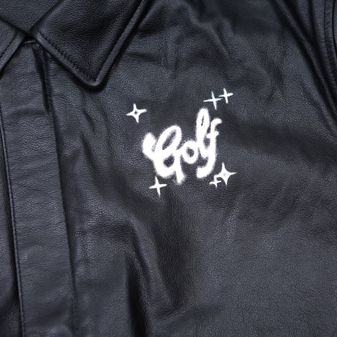 골프왕 에어브러쉬 하트 봄버 자켓 블랙 상품이미지3