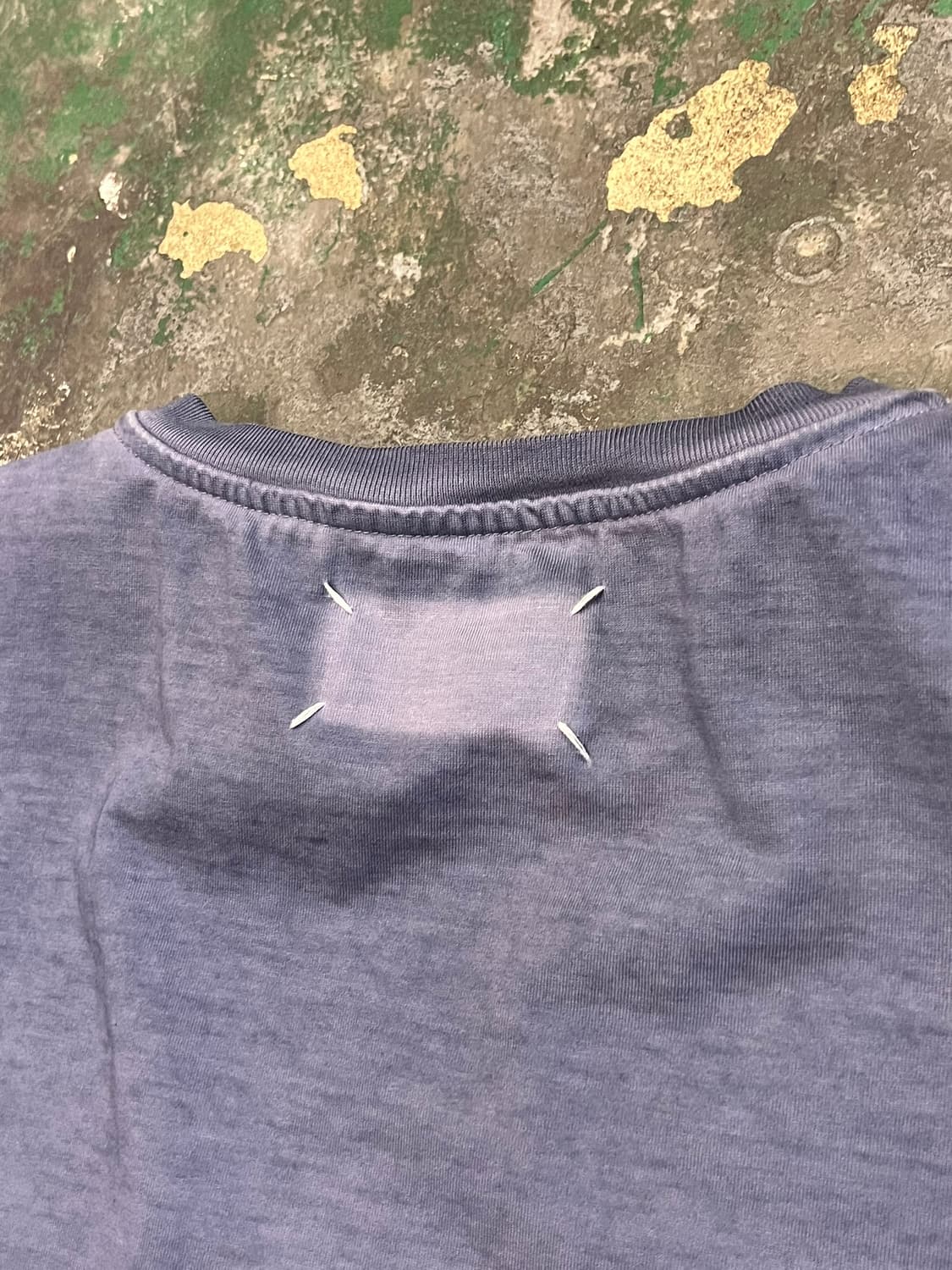 21SS [50] 메종 마르지엘라 워시드 코튼 스티치 반팔 티셔츠 상품이미지10