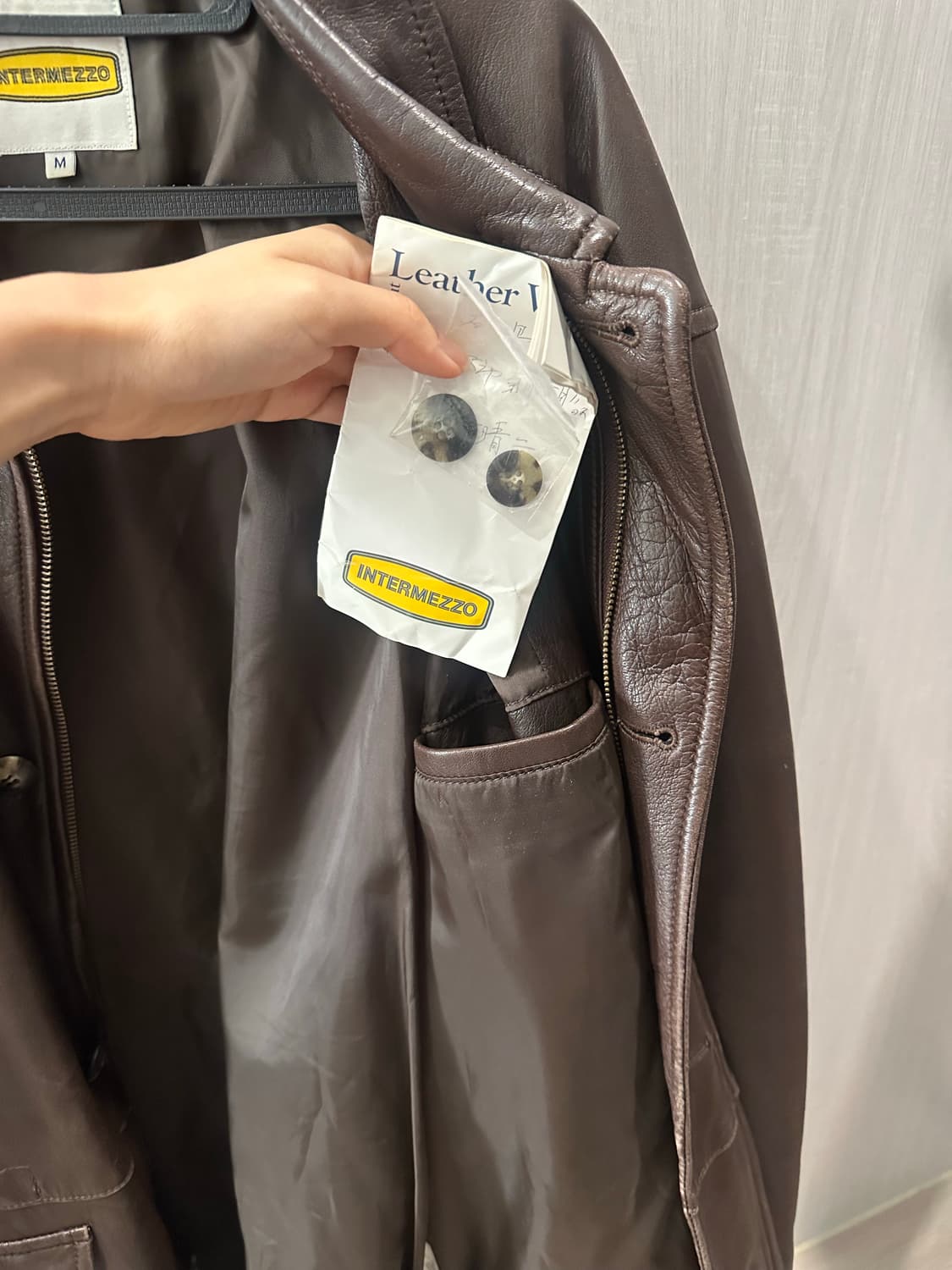 빈티지 양가죽 하프기장 자켓 상품이미지3