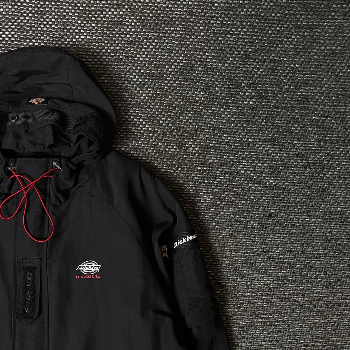 디키즈 블랙 나일론 바람막이 자켓 L 상품이미지3