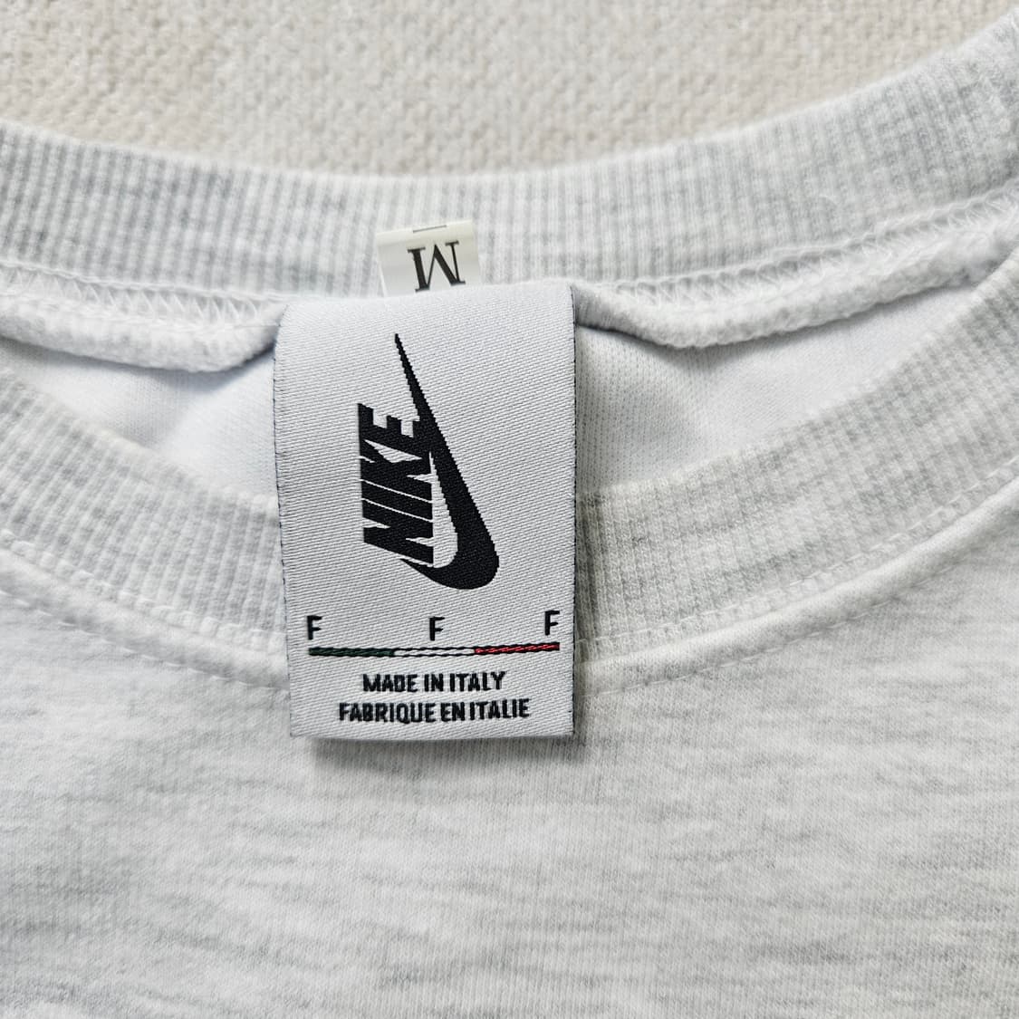 M 나이키로고 화이트 맨투맨 0326Y 상품이미지3